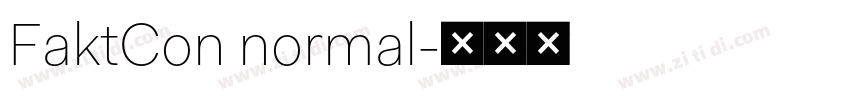 FaktCon normal字体转换